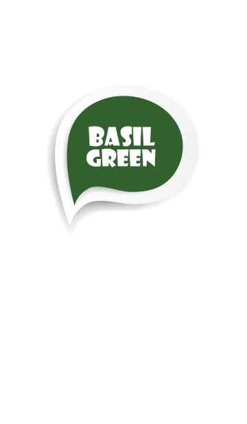 [LINE着せ替え] Basil Green Button In White V.2 (jp)の画像1