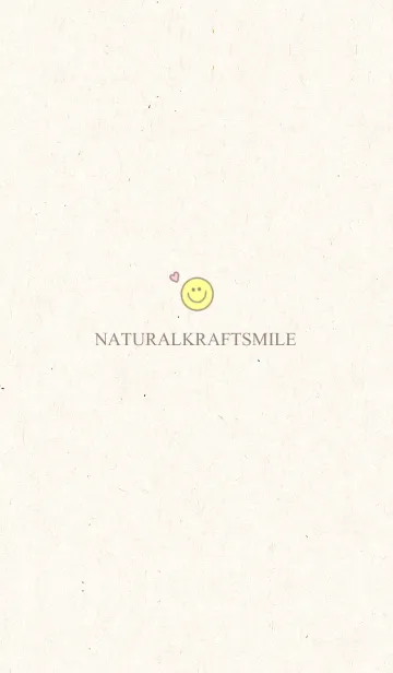 [LINE着せ替え] 落ち着いたクラフト紙とスマイルの画像1