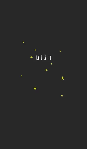 [LINE着せ替え] 黒と黄色 : 願い星のシンプル着せ替えの画像1