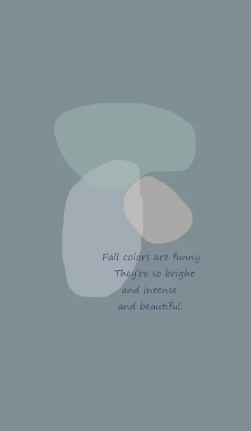 [LINE着せ替え] Fall colors / dusty blueの画像1