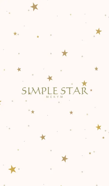 [LINE着せ替え] SIMPLE STAR -NATURAL YELLOW- 19の画像1