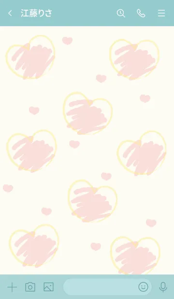 [LINE着せ替え] Sweet mini heart new version 23の画像3