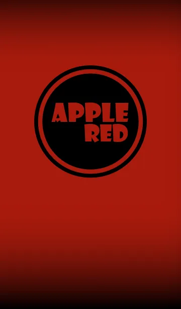 [LINE着せ替え] Simple apple red and Black (jp)の画像1