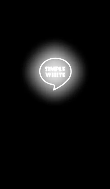 White Neon Theme Vr.4 (JP)の着せ替えメイン画像