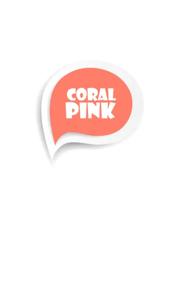 [LINE着せ替え] Coral Pink Button In White V.2 (jp)の画像1