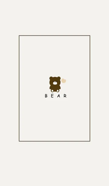 [LINE着せ替え] BEAR -SIMPLE HEART- 5の画像1