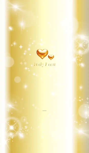 [LINE着せ替え] グレー : 最強恋愛運の黄金ハートの画像1