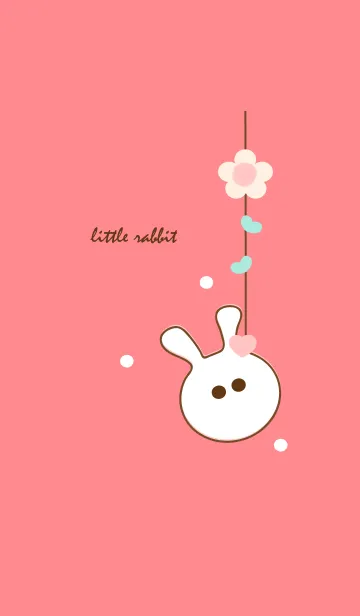 [LINE着せ替え] little rabbit with little heart 34の画像1