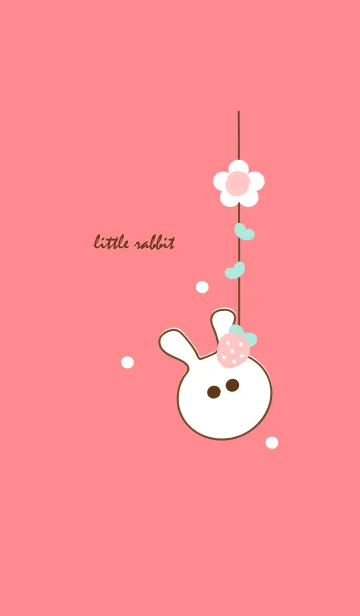 [LINE着せ替え] little rabbit with little strawberry 41の画像1