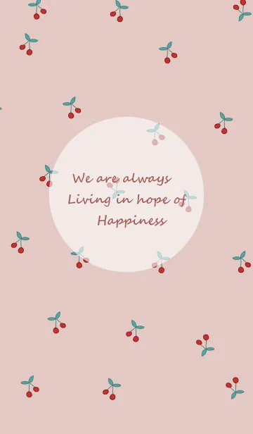 [LINE着せ替え] さくらんぼ / pinkbeigeの画像1