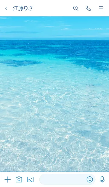 [LINE着せ替え] SUMMER SEA HAWAII 24 -BLUE DOLPHIN-の画像3