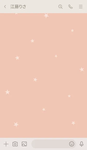 [LINE着せ替え] 落ち着いたピンクと星＆可愛いの画像3