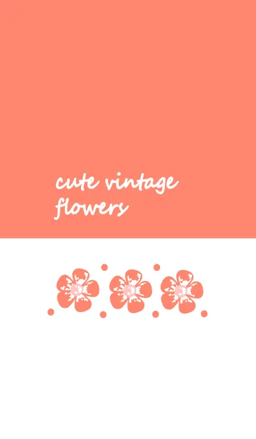 [LINE着せ替え] Cute vintage flower 34 :)の画像1