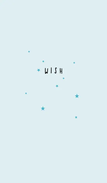 [LINE着せ替え] 青 : 願い星のシンプル着せ替えの画像1