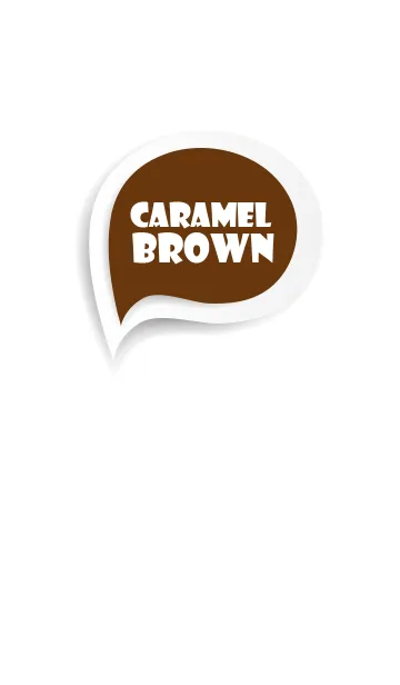 [LINE着せ替え] Caramel Brown Button In White V.2 (jp)の画像1