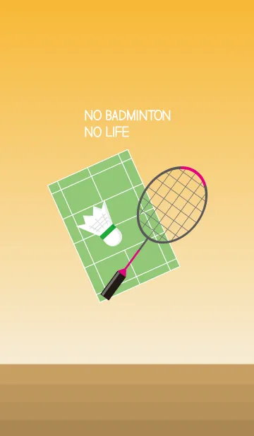 [LINE着せ替え] NO BADMINTON, NO LIFEの画像1