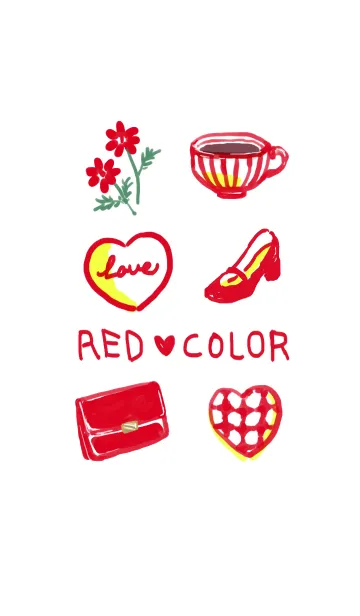 [LINE着せ替え] RED/赤の画像1
