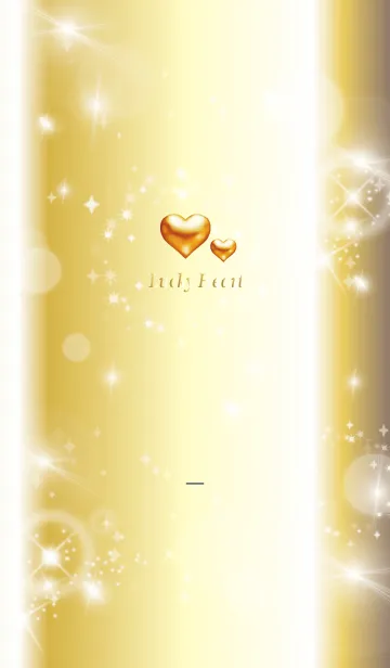 [LINE着せ替え] ベージュネイビー: 最強恋愛運の黄金ハートの画像1