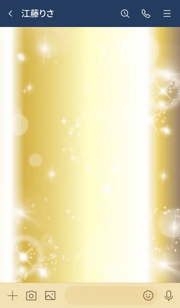 [LINE着せ替え] ベージュネイビー: 最強恋愛運の黄金ハートの画像3