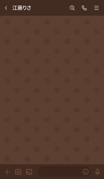 [LINE着せ替え] 大人かわいいドット柄のハート＊チョコの画像3