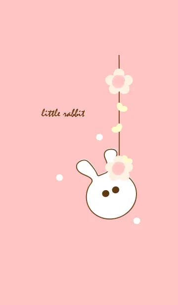 [LINE着せ替え] little rabbit with little flower 35の画像1