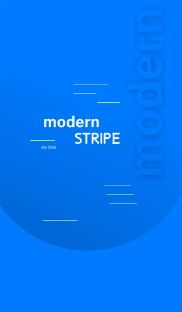 [LINE着せ替え] Modern Stripe: Blueの画像1
