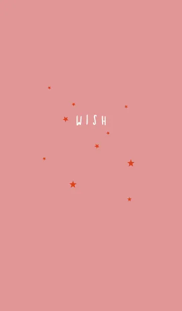 [LINE着せ替え] 赤 : 願い星のシンプル着せ替えの画像1