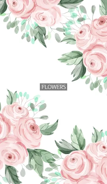 [LINE着せ替え] water color flowers_1094の画像1