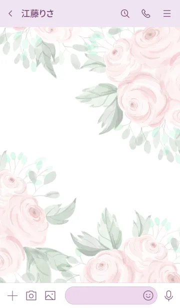 [LINE着せ替え] water color flowers_1094の画像3