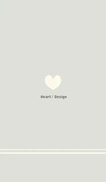 [LINE着せ替え] Heart / Design -ice green-の画像1