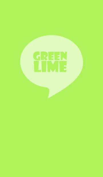 [LINE着せ替え] Lime Green Vr.4 (jp)の画像1