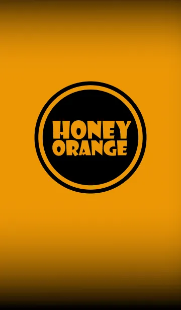 [LINE着せ替え] Simple honey orange and Black (jp)の画像1