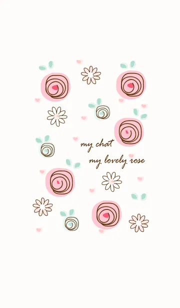 [LINE着せ替え] My chat my lovely roes 6の画像1