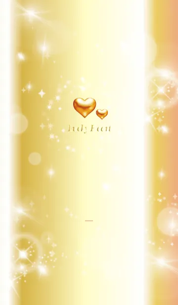 [LINE着せ替え] ベージュとピンク: 最強恋愛運の黄金ハートの画像1