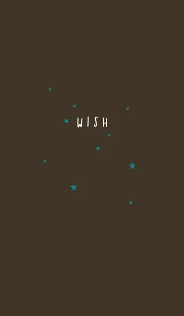 [LINE着せ替え] 茶色と緑 : 願い星のシンプル着せ替えの画像1