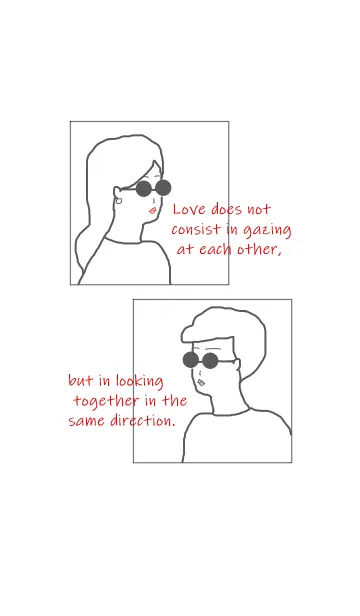 [LINE着せ替え] Sunglasses Boy and Girlの画像1