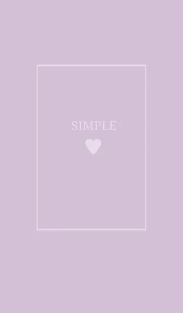 [LINE着せ替え] 大人のシンプルハート =dustypurple beige=の画像1