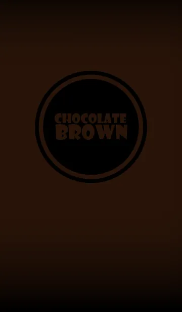 [LINE着せ替え] Simple chocolate brown and Black (jp)の画像1