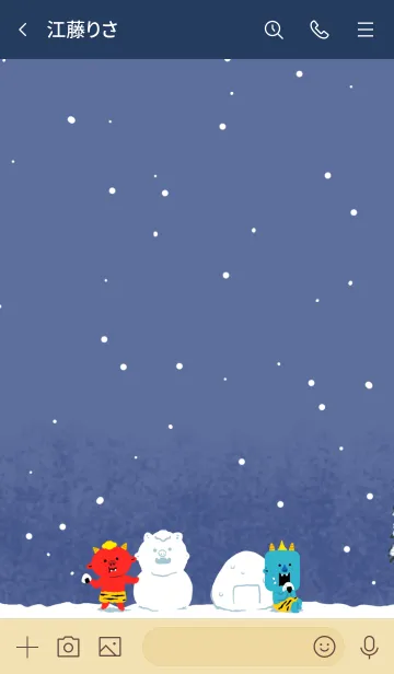 [LINE着せ替え] onico-オニコ-の冬の画像3