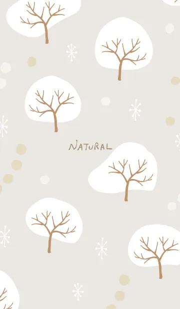 [LINE着せ替え] 木々 ベージュの画像1