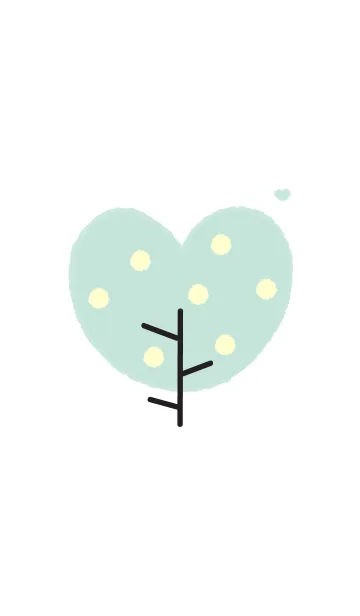 [LINE着せ替え] Lovely heart tree (Crayon version) 23の画像1