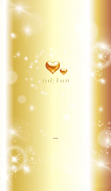 [LINE着せ替え] ボルドー : 最強恋愛運の黄金ハートの画像1