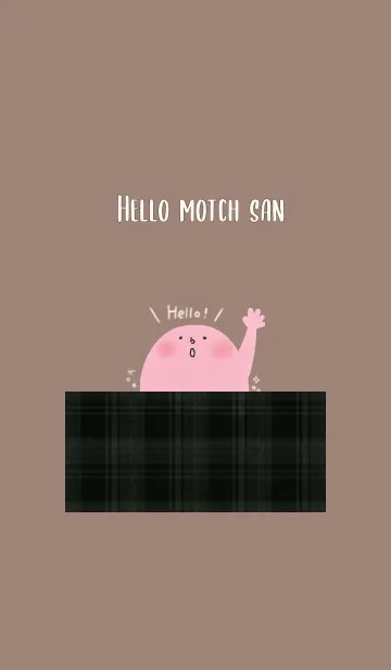 [LINE着せ替え] ハローもっちさん -チェック1-の画像1