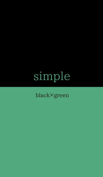 [LINE着せ替え] シンプルな着せかえ 〜黒×緑〜の画像1
