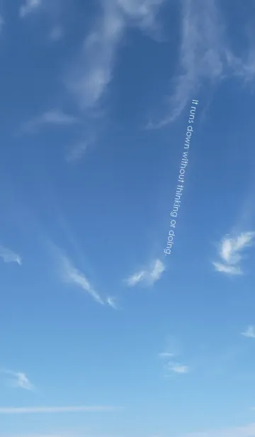 [LINE着せ替え] 何もしなくても何も考えなくても流れ落ちるの画像1