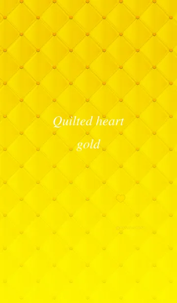 Quilted heart goldの着せ替えメイン画像