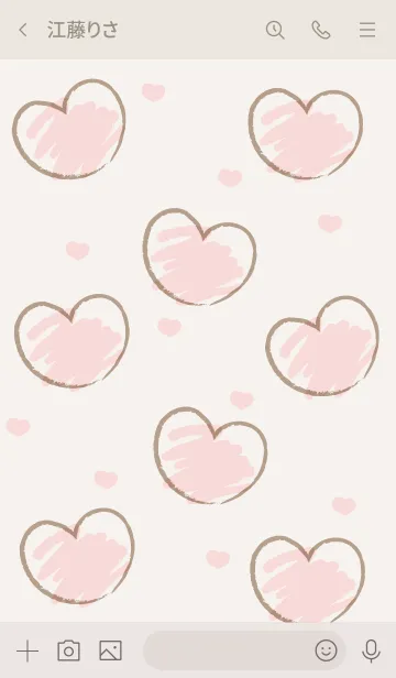 [LINE着せ替え] Sweet mini heart new version 24の画像3