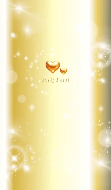 [LINE着せ替え] 黒 : 最強恋愛運の黄金ハートの画像1