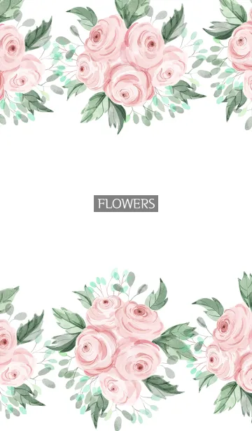 [LINE着せ替え] water color flowers_1095の画像1