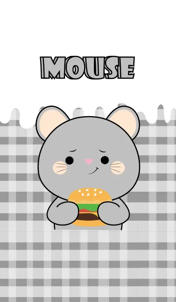 [LINE着せ替え] Grey Mouse is Enjoy Eating (JP)の画像1